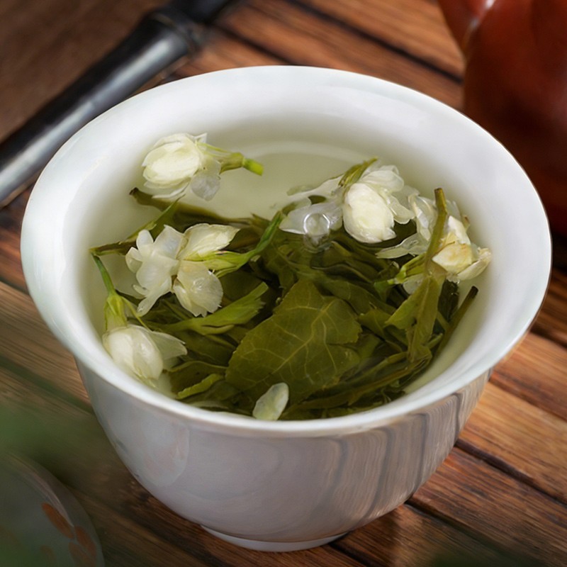 Jasmine Snow Snail Green Tea 50g Bag Cold and Hot Brew Jasmine Flower Tea - Image 4