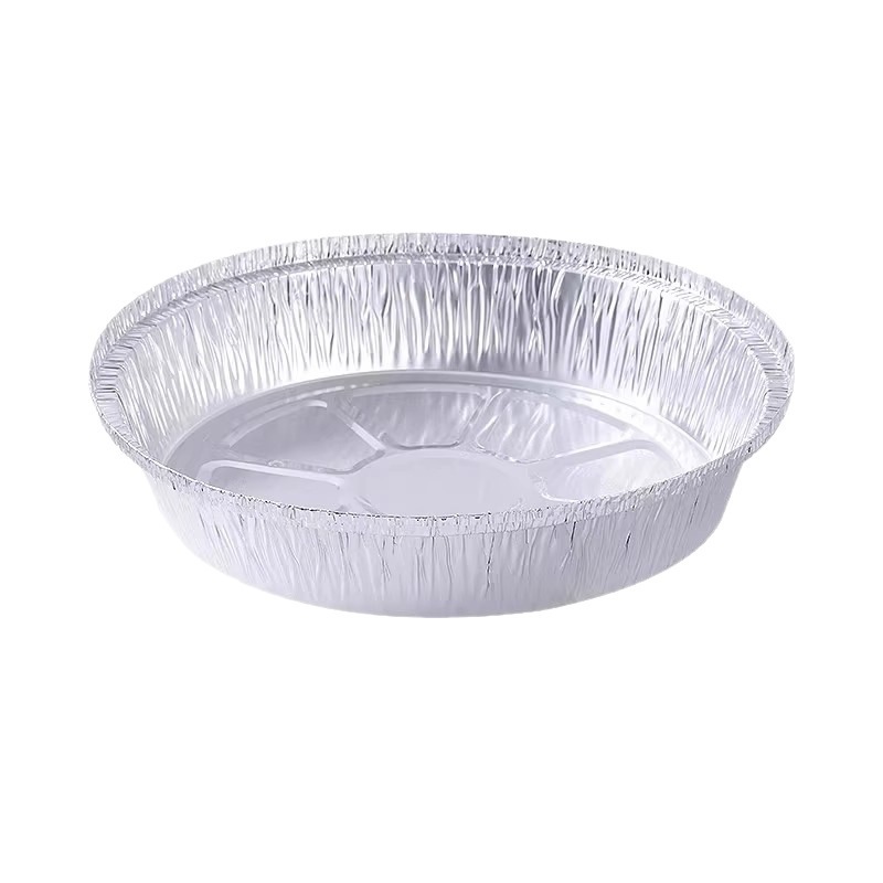 9 Inch Round Aluminum Foil Pans Deepened Thickened Disposable Baking Trays 100 Pack for Air Fryer Grill Oven - Image 5
