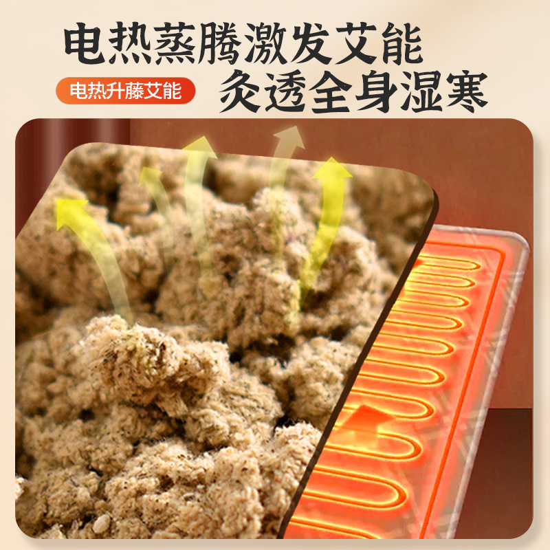 Electric Moxibustion Heating Blanket Mugwort Full Body Warming Mat 150x60cm Home Heat Therapy Pad - Image 4