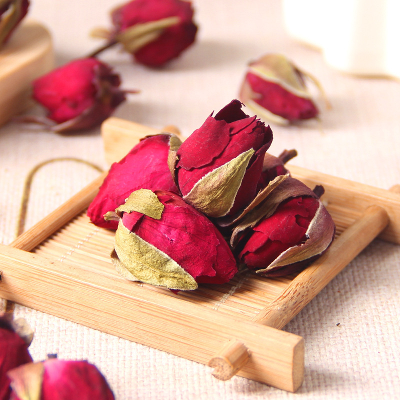 Dried Chinese Rose Flower Buds Yue Ji Hua Rosa chinensis Herbal Tea 50g - Image 2