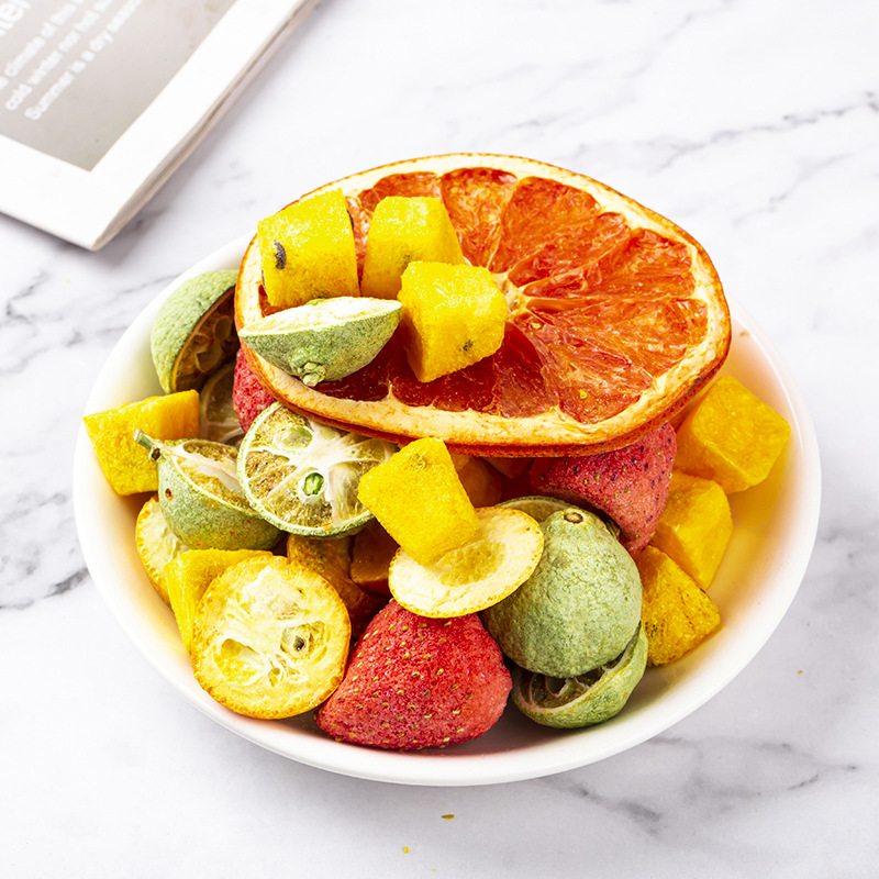 Freeze-Dried Fruit Tea Blend — Kumquat, Lime, Passion Fruit & Grapefruit, 500g Loose - Image 4