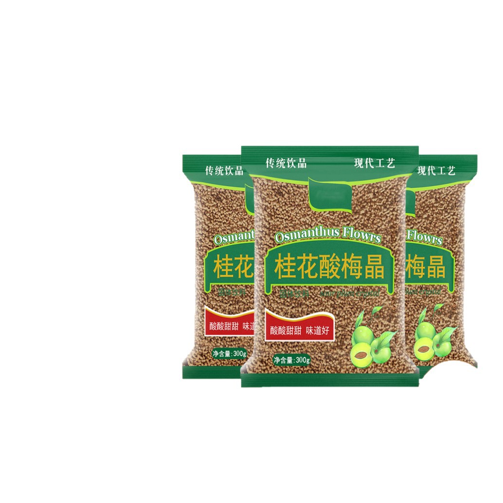 Osmanthus Sweet Sour Plum Crystal Instant Drink Powder 300g Unsweetened Sour Plum Soup Mix - Image 5