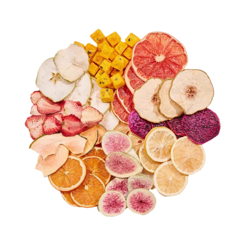 Fruit Tea Blend Dried Fruit Slices Handmade Floral Fruit Tea Lemon Orange Passion Fruit Hawthorn 1000g with Rock Sugar - Image 5