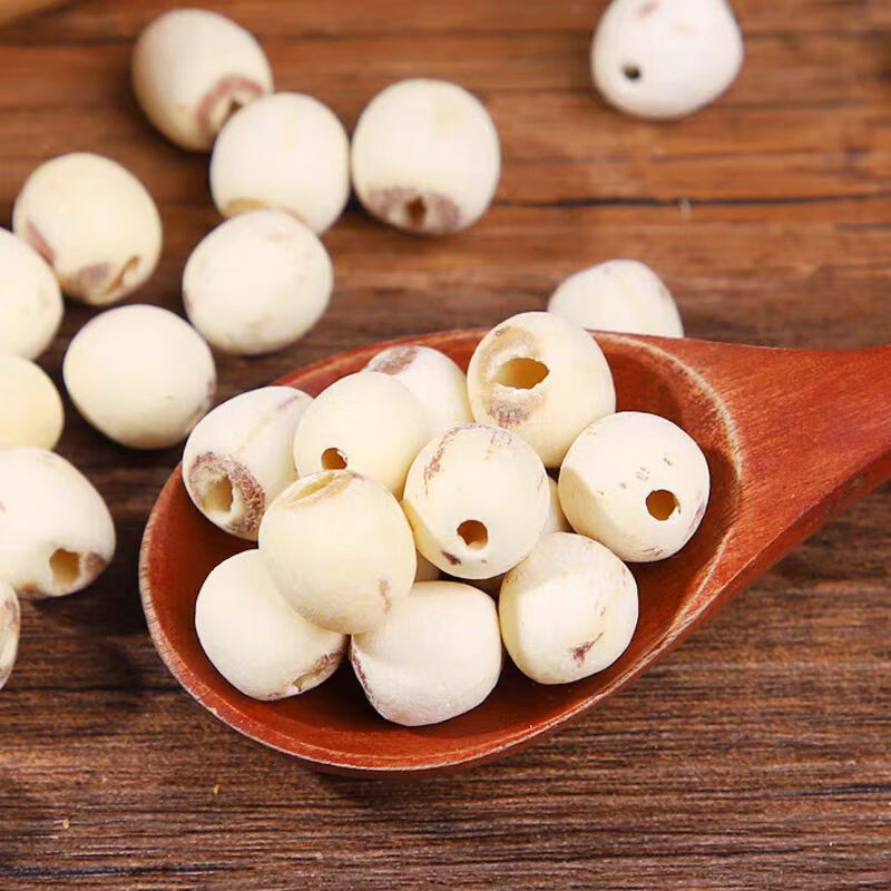 Coreless White Lotus Seeds 500g Bai Lian Zi Dried Nelumbo nucifera Seeds for Soup Congee and Tea - Image 3