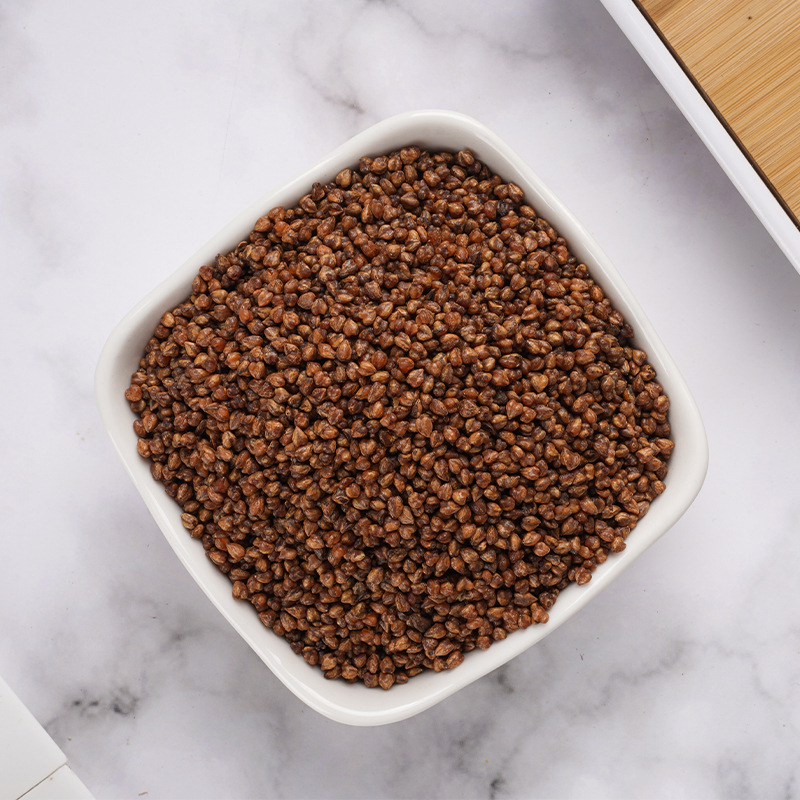 Black Tartary Buckwheat Tea (Fagopyrum tataricum) — Roasted Herbal Tea, 300g Jar - Image 4