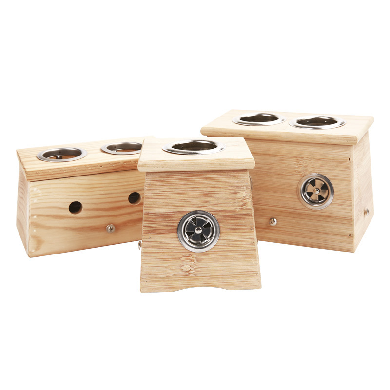 Wooden Moxa Box 4cm Three Hole Moxibustion Burner for Home Warming Care Fits 3-4cm Moxa Sticks 380g - Image 5