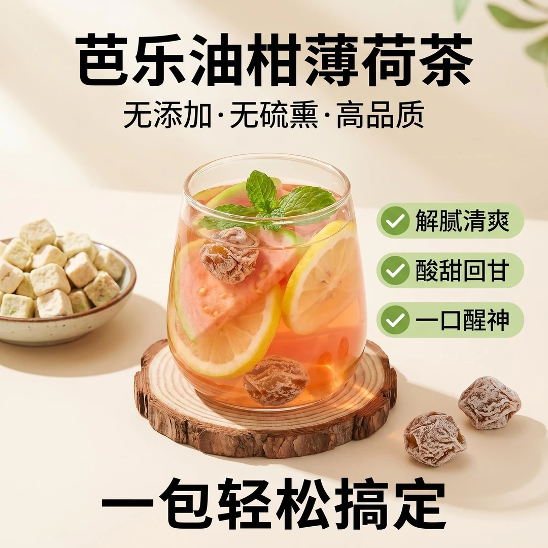 Guava Amla Mint Cold Brew Tea Bag 15g Refreshing Fruity Herbal Blend - Image 3