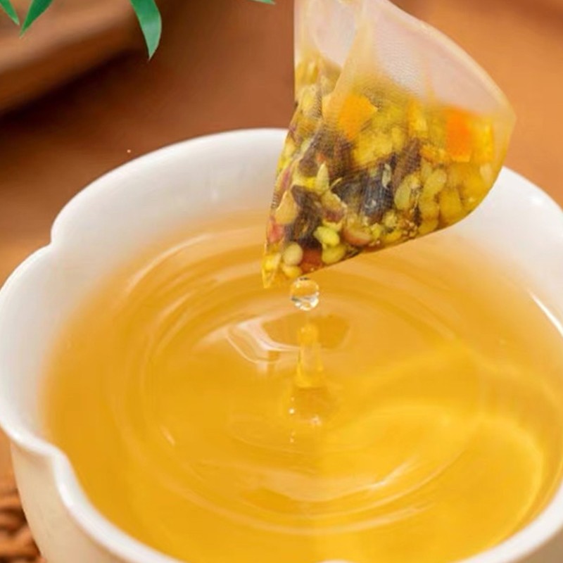 Sang Fu Tea Triangle Bag Brew Mulberry Leaf Cassia Seed Barley Poria 10g x 10 Bags - Image 4