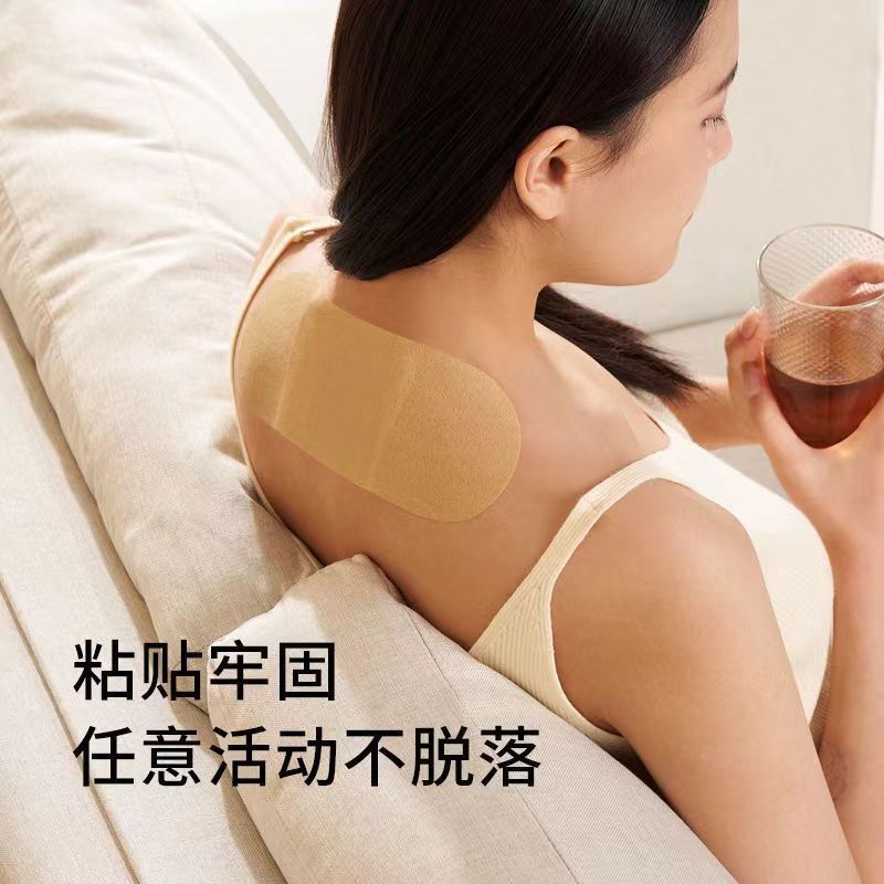Moxa Heat Patch Ai Cao Tie Self-Heating Herbal Warm Compress for Neck and Abdomen 1 Piece - Image 2