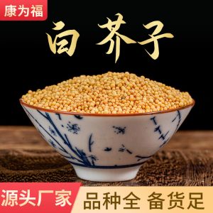 Bai Jie Zi Powder (Sinapis alba) — White Mustard Seed Herbal Powder, 500g