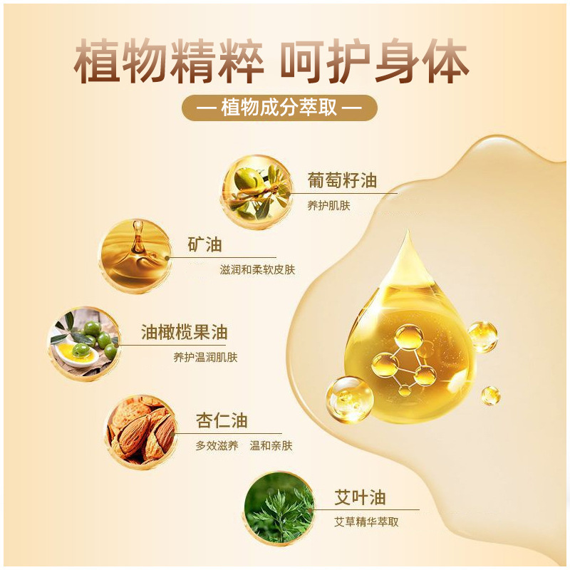 Warming Massage Oil with Mugwort Ginger and Rose for Full Body Gua Sha and Tui Na - Image 2