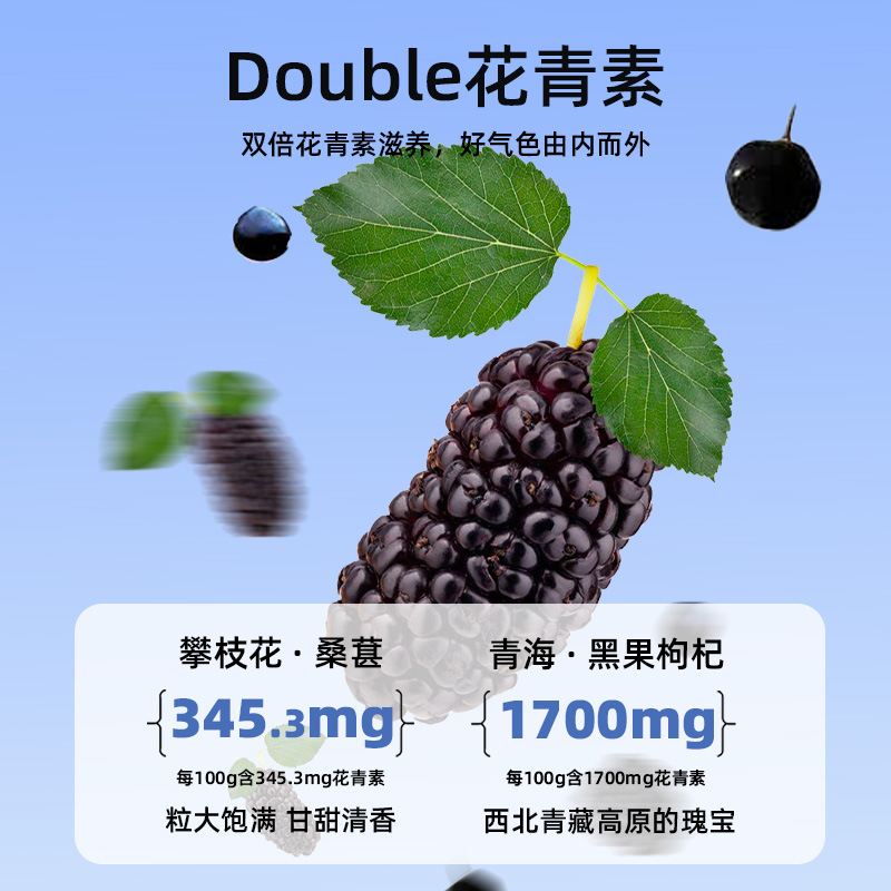 Five Black Tea Hair Nourishing Blend Black Bean Black Sesame Mulberry Goji 120g 12 Bags - Image 4
