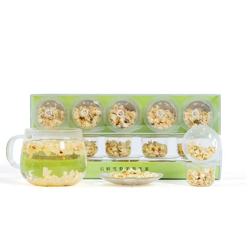 Dendrobium Snow Pear Jasmine Flower Tea 35g Sugar Free Hot Brew Herbal Blend - Image 5