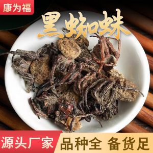Black Spider (花蜘蛛) Dried Whole Herb — Traditional Chinese Medicinal Material, 500g