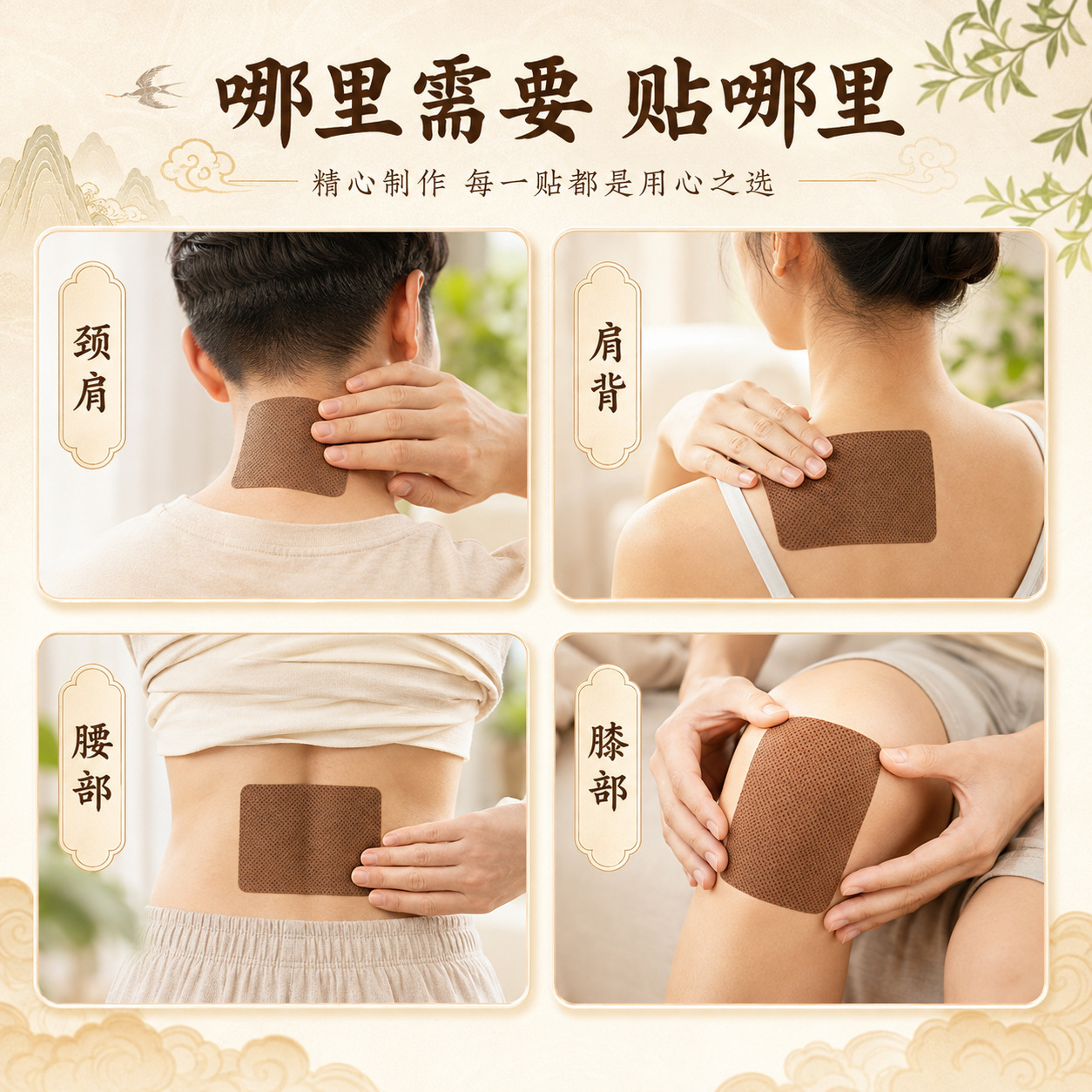 Miao Heritage Banshan Herbal Patch Juwantang Traditional Warming Compress 10 Patches Per Box - Image 2