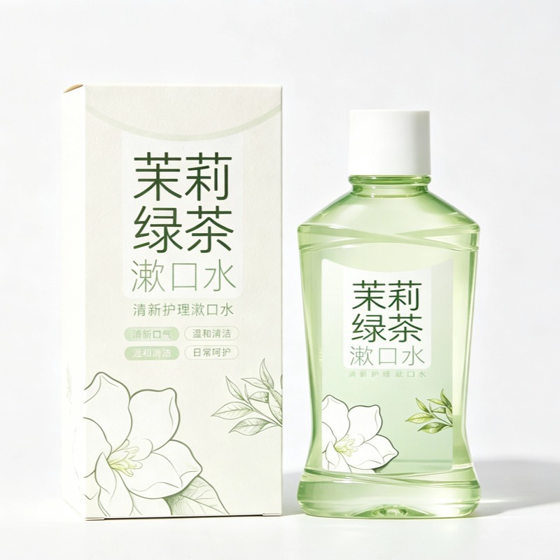 Jasmine Green Tea Mouthwash OEM Private Label Fresh Breath Oral Care Rinse - Image 5
