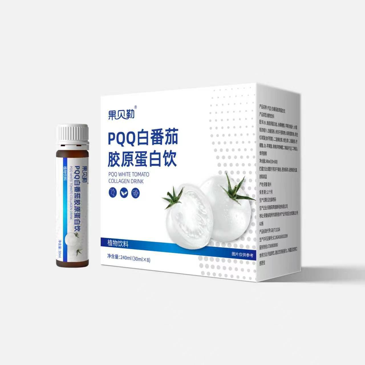 PQQ White Tomato Collagen Plant Drink 240ml Cold Brewed Botanical Beverage - Image 4