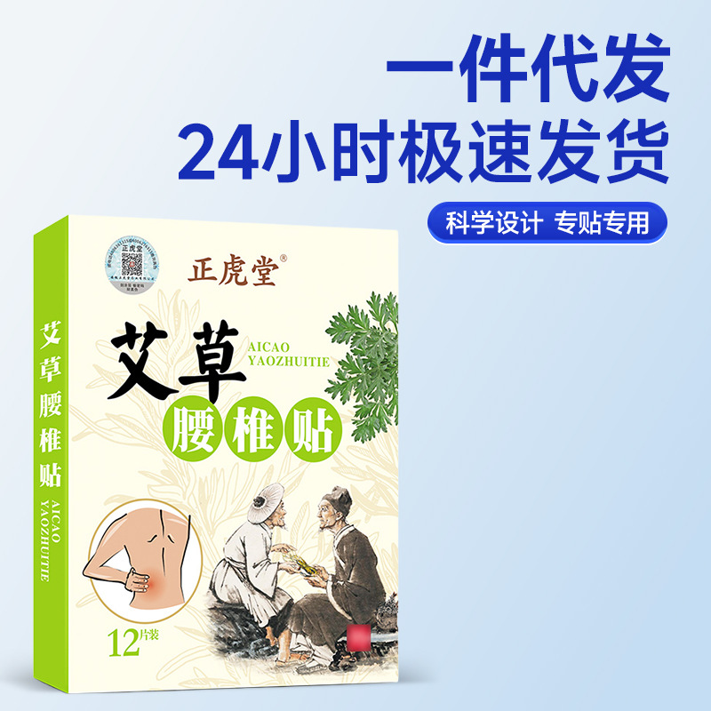 Mugwort Knee Lumbar Neck Shoulder Patch 12 Patches per Box External Herbal Body Patch - Image 2