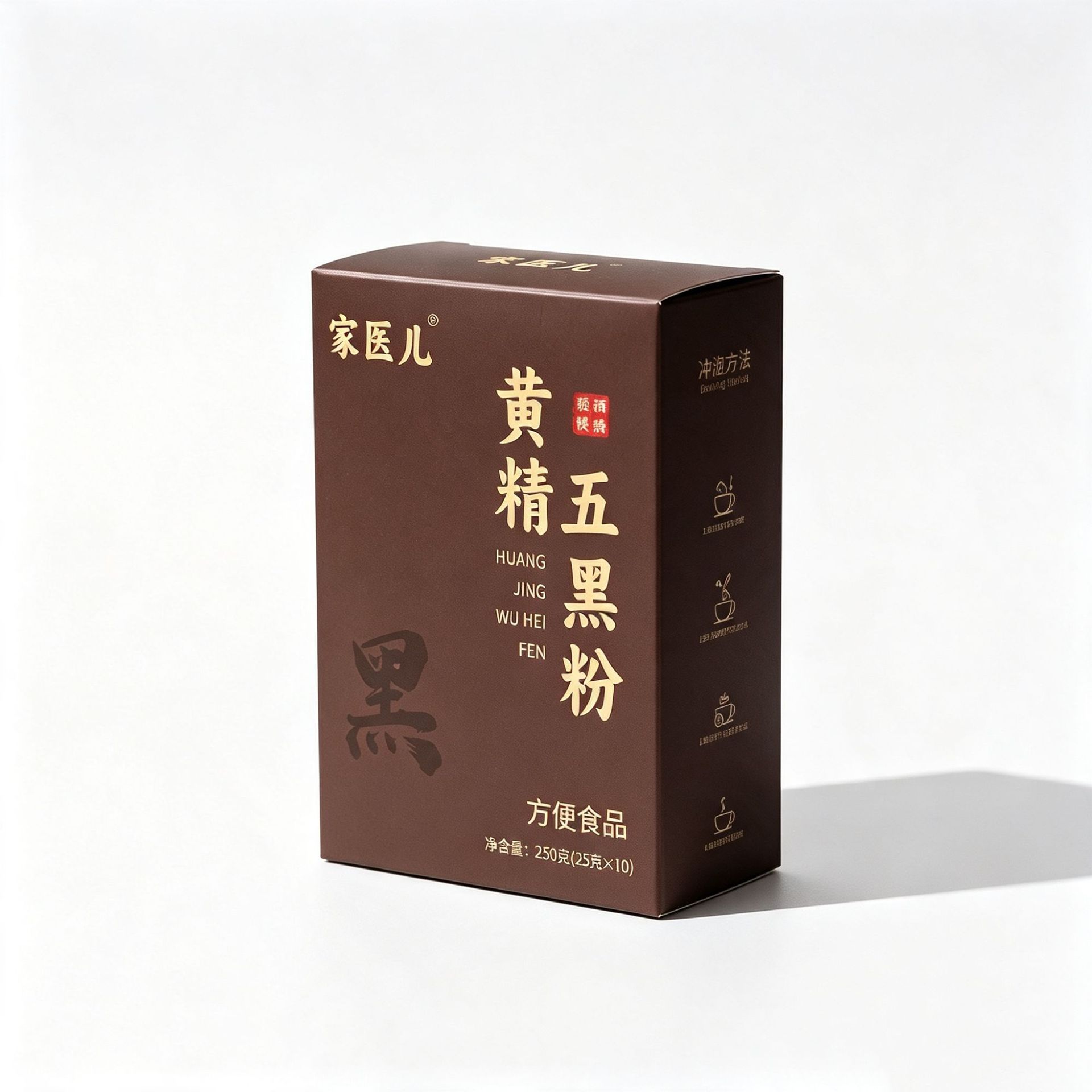 Huang Jing Di Huang Five Black Powder 175g Sachets Herbal Meal Replacement Drink Mix - Image 5