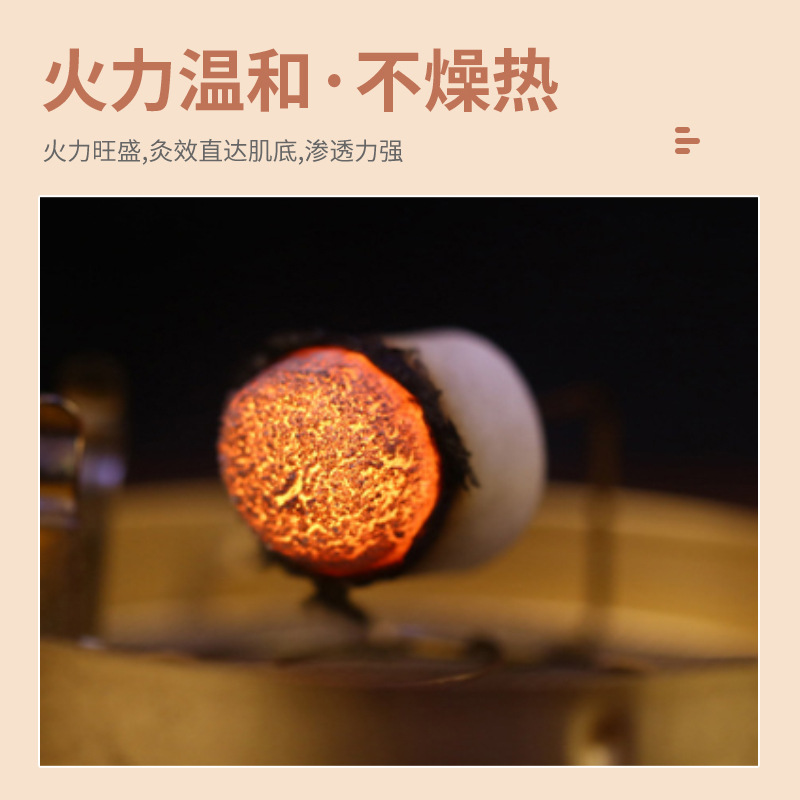 Moxa Cones Ai Zhu 艾柱 Aged Mugwort Moxibustion Cones 108 Count Box for Home Warming Therapy - Image 2