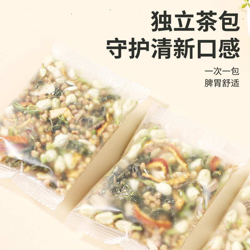 Herbal Tea Jasmine Clove Ginger Tartary Buckwheat Tea 144g 12 Teabags Daily Wellness Brew - Image 2