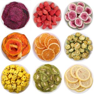 Freeze-Dried Fruit Slices & Fruit Tea Blend — Lychee, Lemon, Passion Fruit, Fig, Strawberry