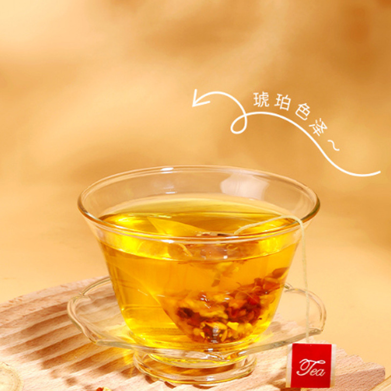 Qian Shi Chi Xiao Dou Yi Mi Tea 8g x 10 Triangle Bags Roasted Euryale Adzuki Coix Seed Blend Sugar Free - Image 3