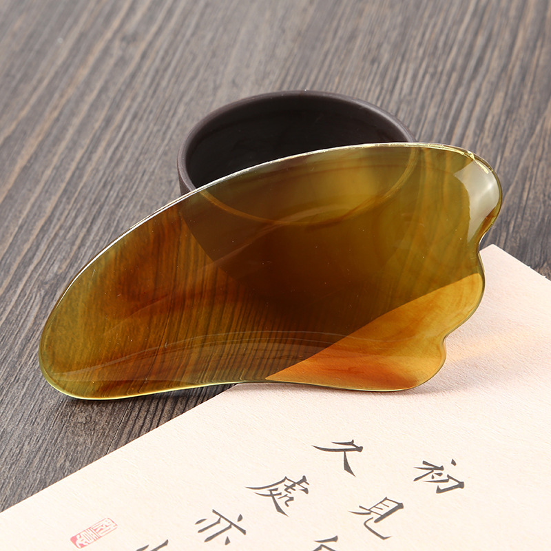 7-Piece Gua Sha Massage Tool Set Resin Scraping Board and Tendon Sticks for Neck Shoulder Face Body Care - Image 4