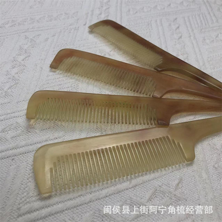 Horn Comb Rat Tail Comb 18cm Fine Tooth Styling Comb for Parting Sectioning and Braiding Hair - Image 3
