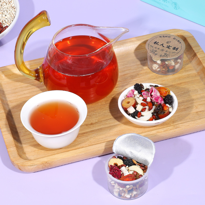 Sour Jujube Seed Lily Poria Herbal Tea Suan Zao Ren Bai He Fu Ling Wellness Tea Gift 150g - Image 4