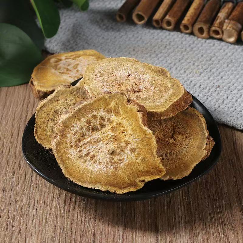 Dried Rhubarb Root Slices Da Huang 大黄 Sichuan Horse Hoof Rhubarb Raw Herb 500g - Image 2