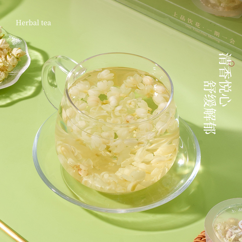Freeze-Dried Jasmine Snow Ball Mini Canister Tea 10 Canisters Portable Floral Tea Hot Brew - Image 4