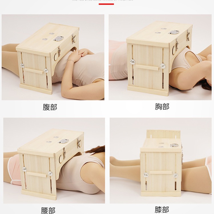 Multi-Position Wooden Moxibustion Box Portable Ai Jiu 艾灸 Moxa Burner for Waist and Abdomen with Smoke Control Options - Image 3