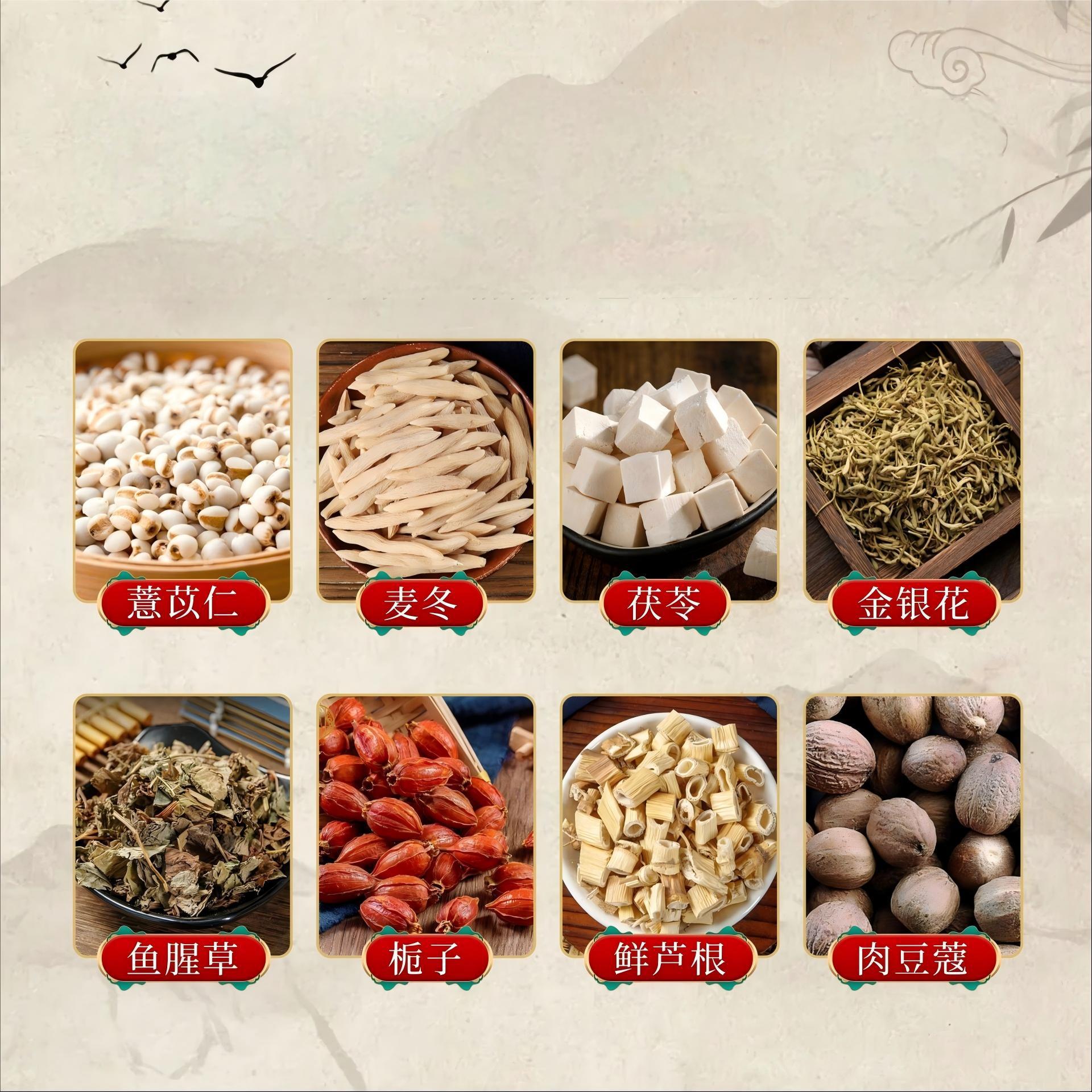 Fu Shi Herbal Paste 伏湿膏 Ready-to-Eat Tonic Paste with Poria Coix Ophiopogon Honeysuckle 50ml Bottle - Image 3