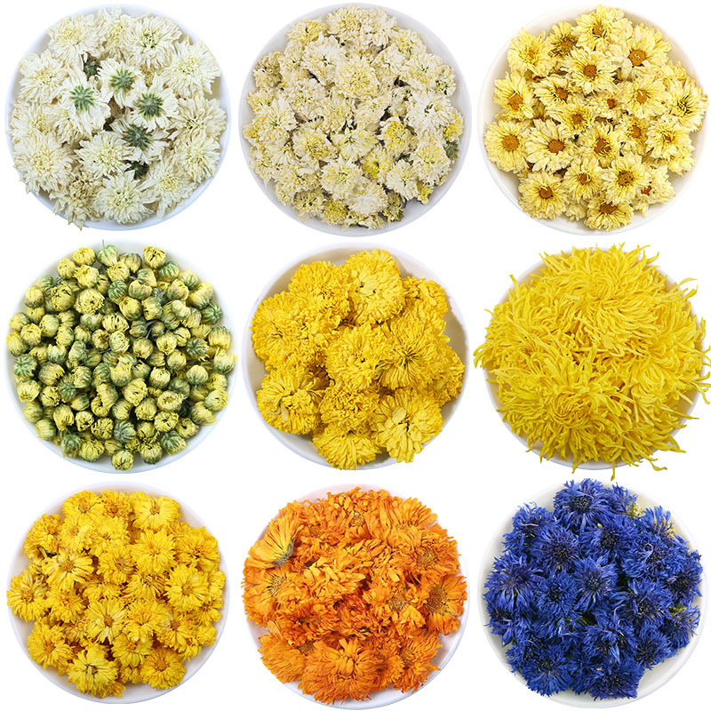 Chrysanthemum Flower Collection (Chrysanthemum morifolium) — Dried Herbal Tea Assortment - Image 5