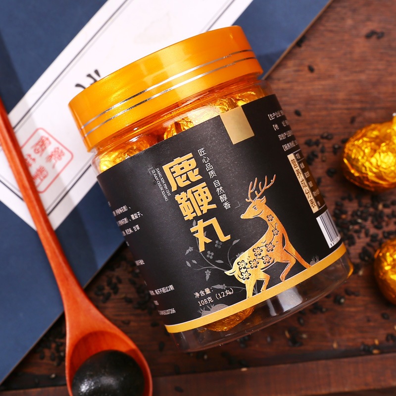 Deer Penis Pills Lu Bian Wan Traditional Herbal Wellness Pills 108g Jar Handmade Tonic Pills - Image 2