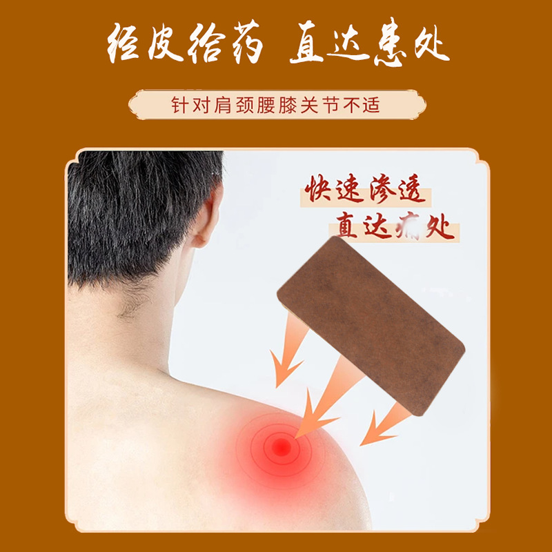 Deer Sinew Pain Relief Herbal Patch Warming Knee Shoulder Neck Body Joint Self Heating Patch 6 Patches Per Box - Image 4