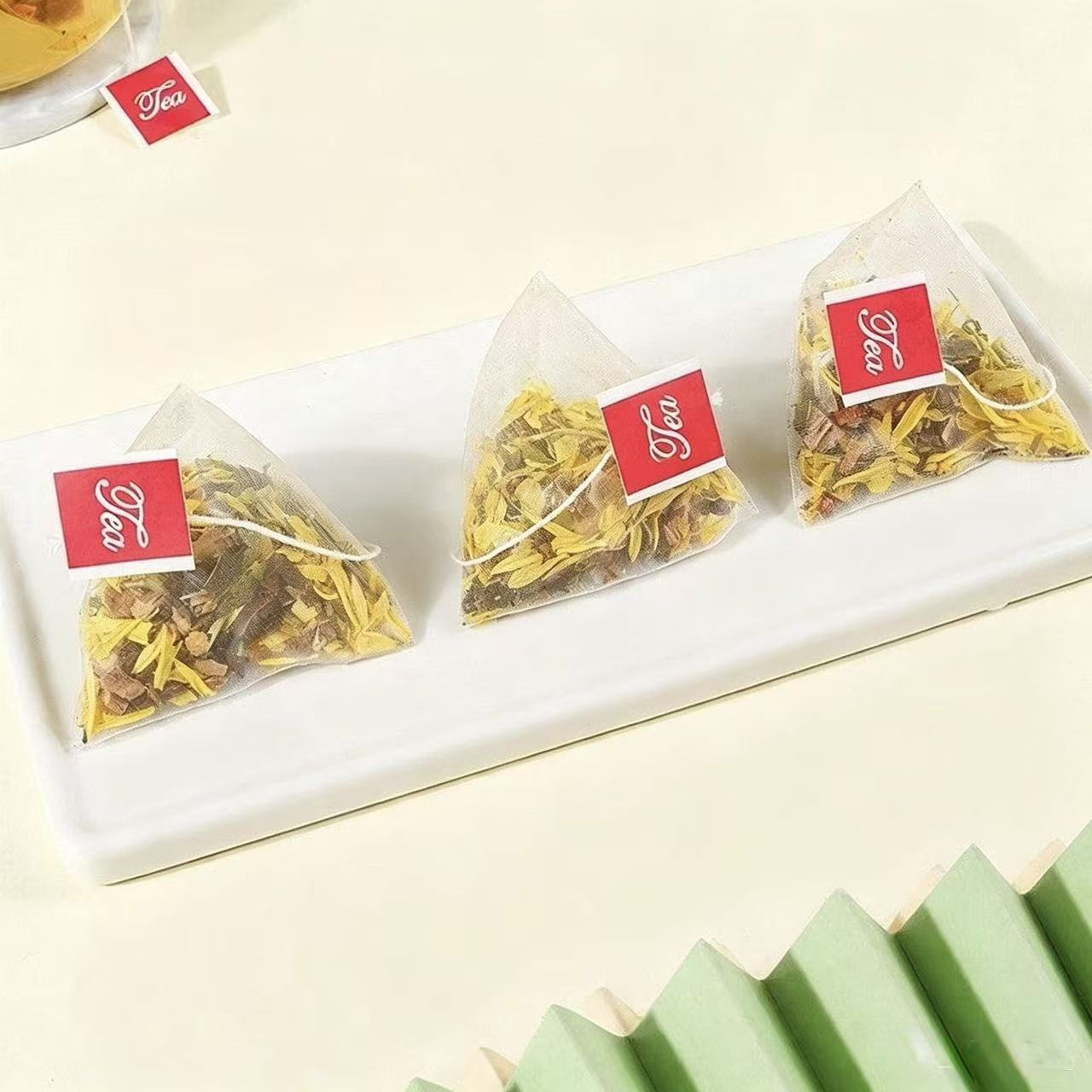 Honeysuckle Kudzu Hawthorn Cassia Seed Tea Bags 5g x 10 Pyramid Herbal Blend - Image 4