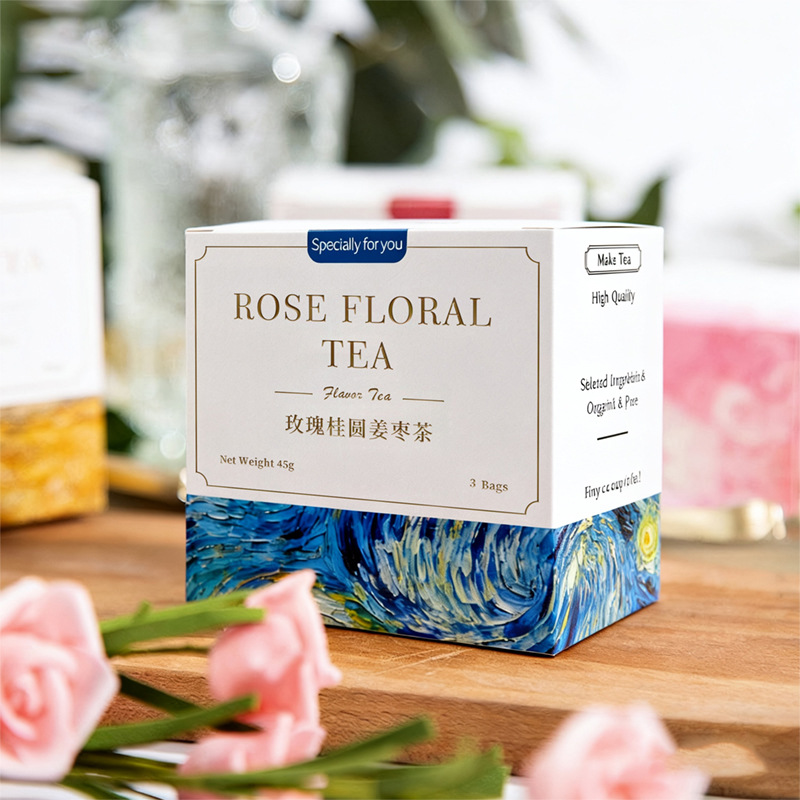 Rose Longan Ginger Jujube Tea Gift Box Gui Yuan Jiang Zao Cha Wedding Favor Herbal Tea - Image 3