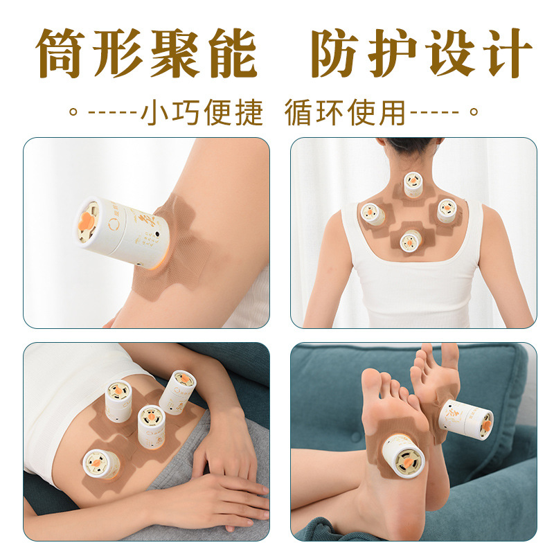 Moxa Stick Burning Tube Ai Jiu Box Hanging Moxibustion Canister Paper Tube for Home Use - Image 3