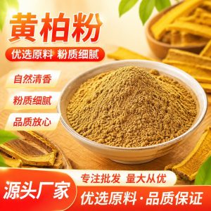 Huang Bai Powder (Phellodendron amurense) — Ultra-Fine Dried Herb Powder, External Use