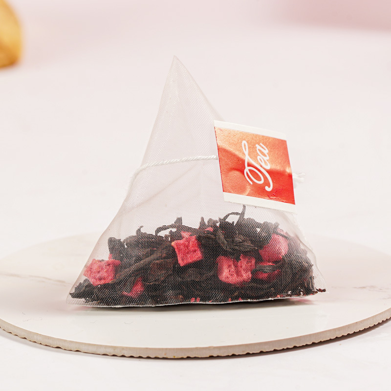 Strawberry Black Tea Peach Osmanthus Oolong Tea Bags 30g Box 10 Pyramid Sachets Sugar Free Cold Brew - Image 4