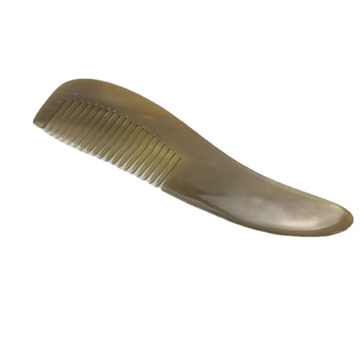 Natural Horn Comb Fine Tooth Rat Tail Comb 16cm Handmade Craft Comb for Home Hair Styling - Image 5