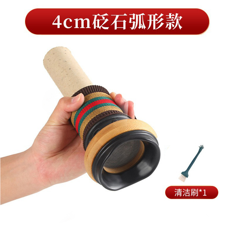 Bian Stone Moxa Stick 4.0 x 20cm Curved Gua Sha Moxibustion Jar Handheld Fire Moxa Box Whole Body Warming - Image 5