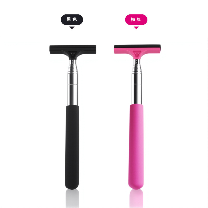 Car Rearview Mirror Wiper Stainless Steel Telescopic Squeegee 22-65cm Windshield Defogger Cleaning Blade - Image 5