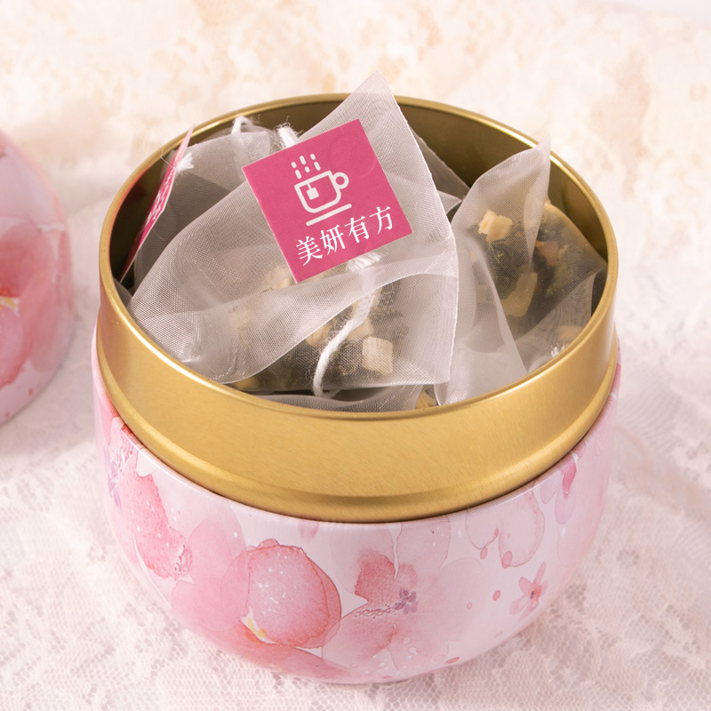 Peach Oolong Cold Brew Tea Bag 100g Canister Fruity Floral Blend for Iced Summer Drinks - Image 3