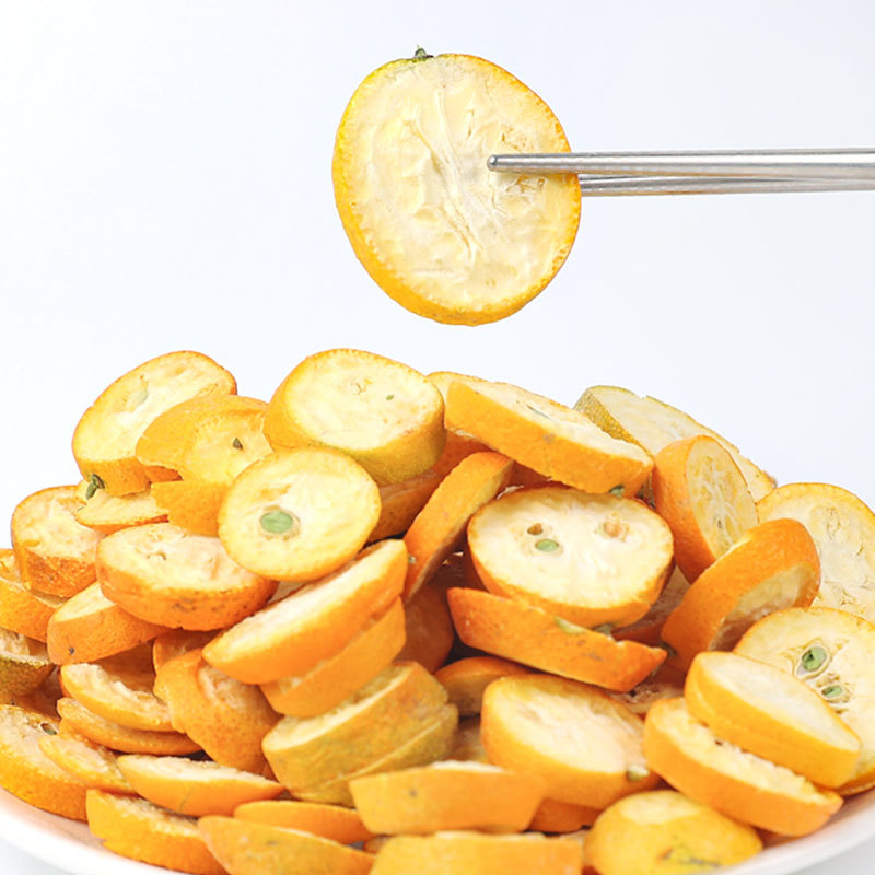 Freeze-Dried Kumquat Slices (Fortunella margarita) — Cold-Brew Citrus Herb, 160g Bag - Image 4