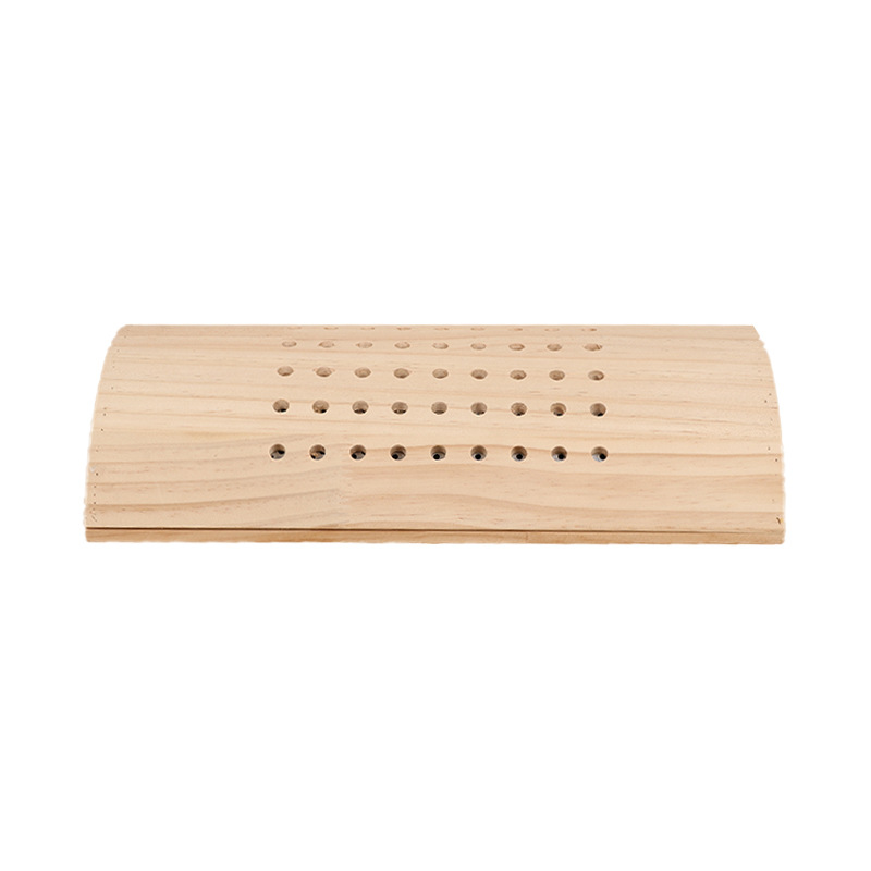 Solid Wood Moxibustion Pillow Ai Jiu Zhen Portable Moxa Box for Neck and Lower Back Warm Therapy - Image 5
