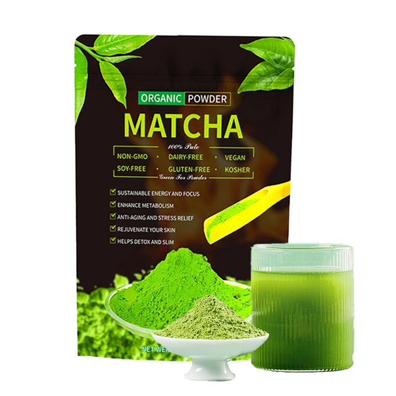 Organic Matcha Green Tea Powder Ma Dai Cha 100g Bag Culinary Grade for Tea Lattes and Baking - Image 4