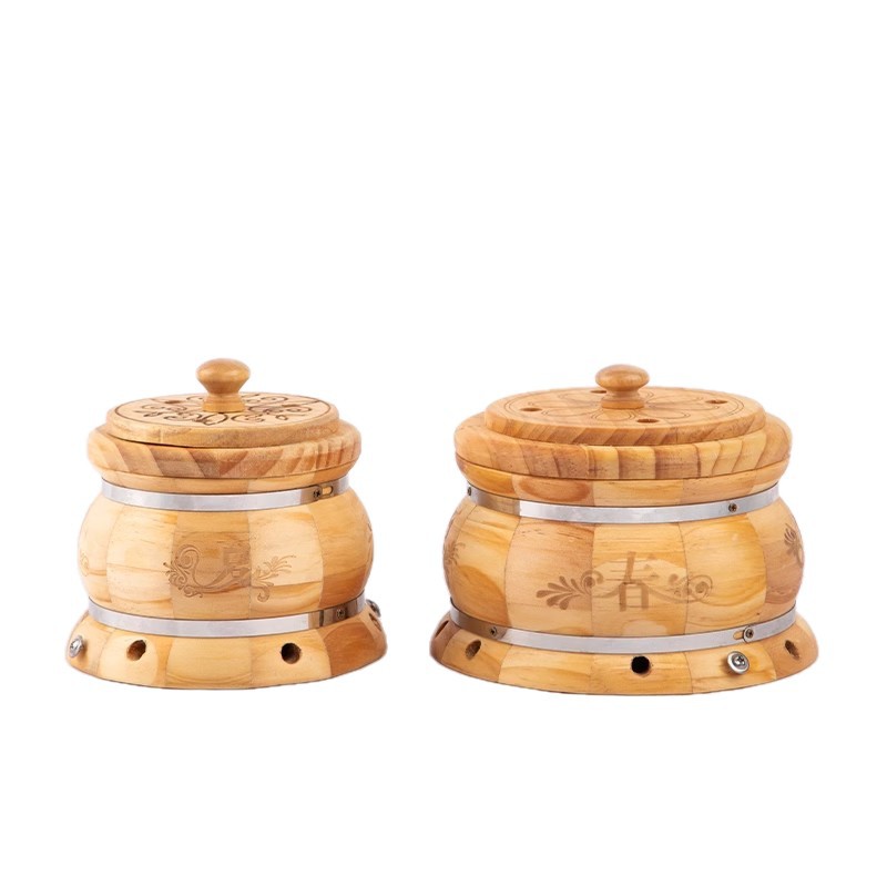 Smokeless Moxa Box Wooden Moxibustion Kit with 25 Aged Moxa Sticks for Navel and Abdomen Warming - Image 5